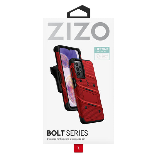 ZIZO BOLT Bundle Galaxy A23 5G Case - Red