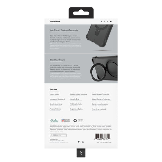 ZIZO Bravix Bundle Galaxy S26 FE 4-in-1 MagSafe Case Bundle - Frost Gray