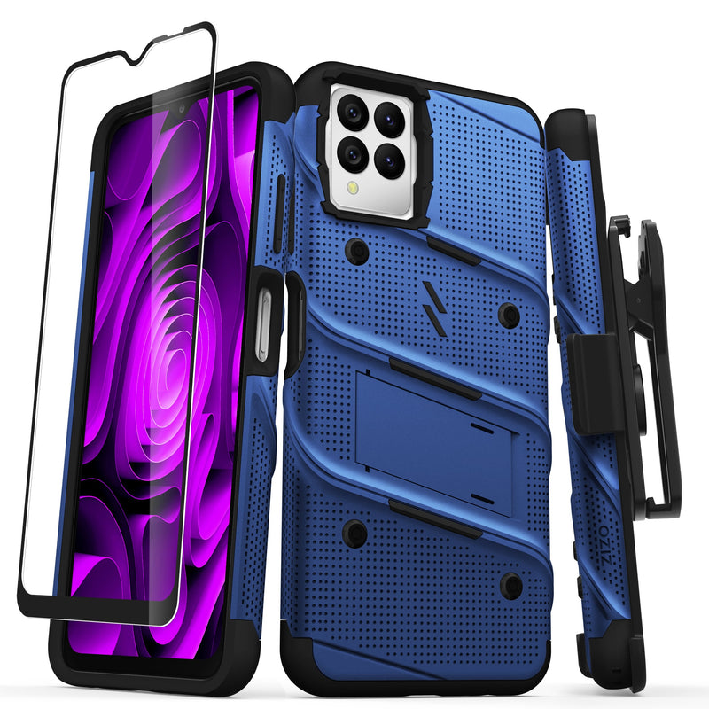 Load image into Gallery viewer, ZIZO BOLT Bundle T-Mobile REVVL 6 Pro 5G Case - Blue
