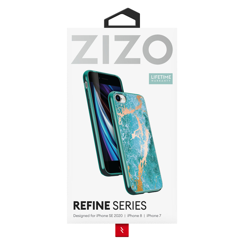 Load image into Gallery viewer, ZIZO REFINE Series Case for iPhone SE (3rd and 2nd gen)/8/7 - Oceanic
