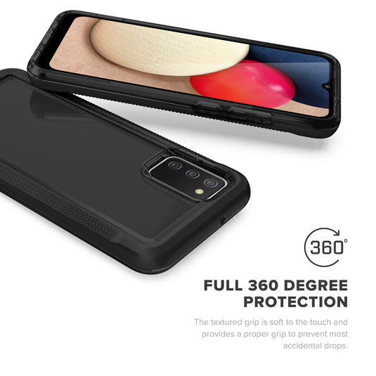 ZIZO ION Series Galaxy A02s Case - Black & Smoke