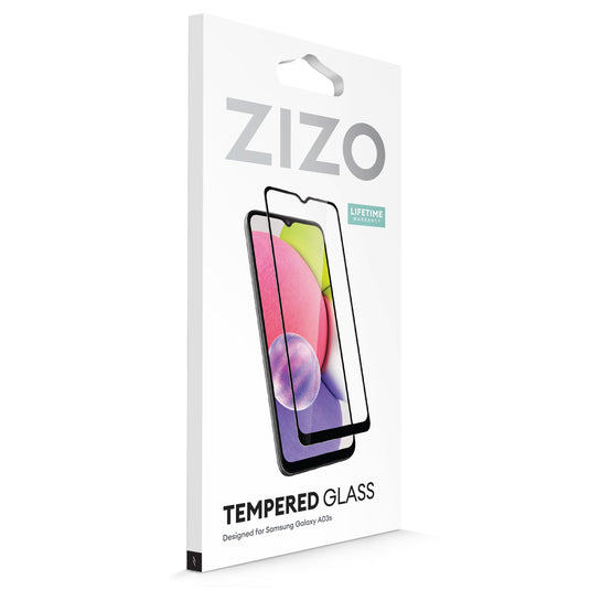 ZIZO TEMPERED GLASS Screen Protector for Galaxy A03s - Black