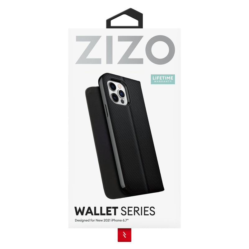 Load image into Gallery viewer, ZIZO WALLET Series iPhone 13 Pro Max Case - Black
