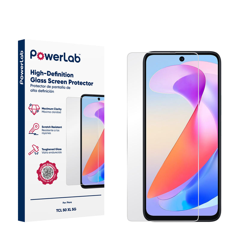 Load image into Gallery viewer, PowerLab HD Glass Screen Protector for TCL 50 XL 5G - Clear
