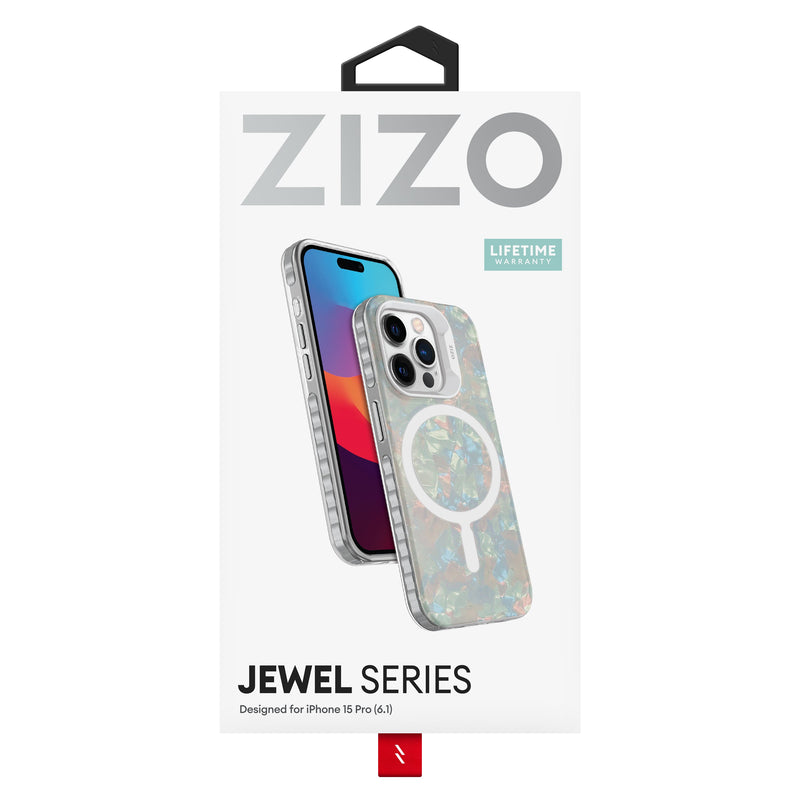 Load image into Gallery viewer, ZIZO JEWEL Series iPhone 15 Pro MagSafe Case - Opal
