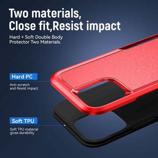 CLICK Impact Series iPhone 11 Case - Red Black