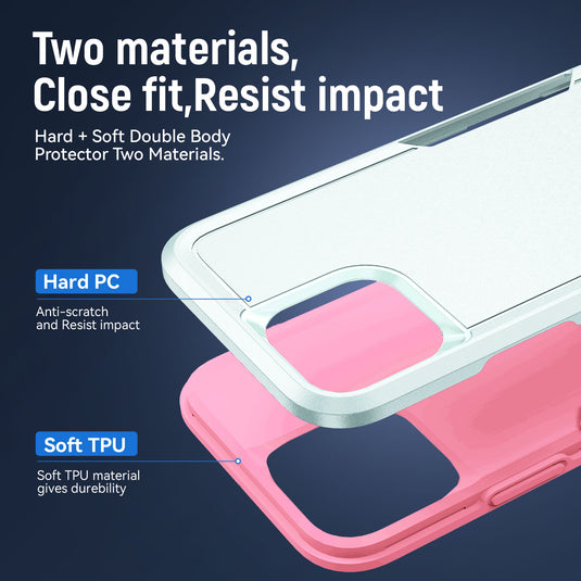 CLICK Impact Series iPhone 12 / iPhone 12 Pro Case - Aqua Pink