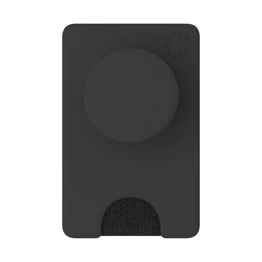 PopSockets PopWallet+ with Integrated Swappable PopTop - Black