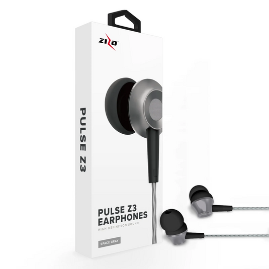 Zizo Pulse Z3 In Ear Headphones Wired - Space Gray