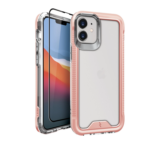 ZIZO ION Series iPhone 12 Mini Case - Rose Gold & Clear