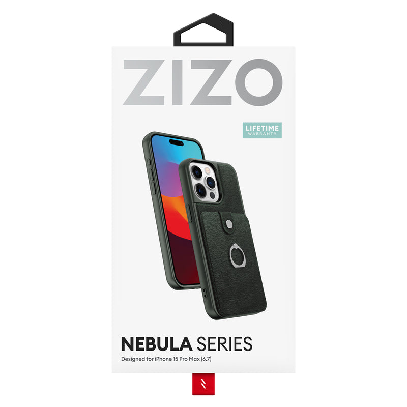 Load image into Gallery viewer, ZIZO Nebula Series iPhone 15 Pro Max Case - Forest Green
