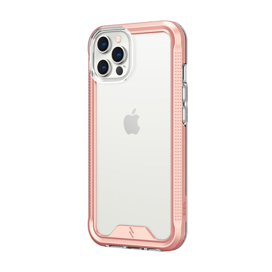 ZIZO ION Series iPhone 13 Pro Max Case - Rose Gold & Clear