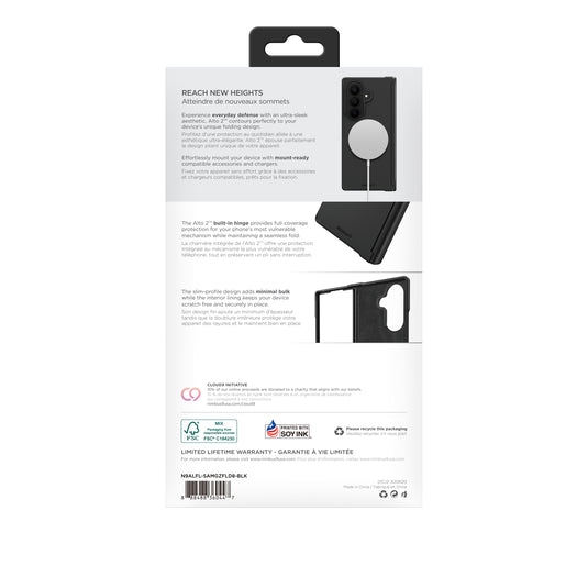 Nimbus9 Alto Galaxy Z Fold8 Ultra Soft-Touch MagSafe Case - Black