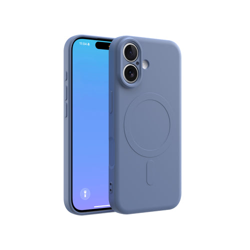 CLICK Slim Silicone MagSafe Series iPhone 17 Case - Purple