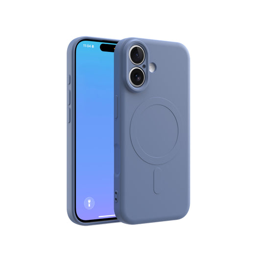 CLICK Slim Silicone MagSafe Series iPhone 17 Case - Purple