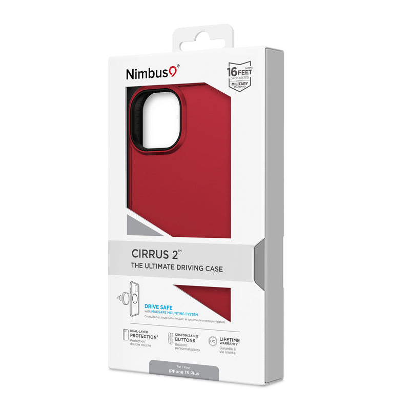 Load image into Gallery viewer, Nimbus9 Cirrus 2 iPhone 15 Plus MagSafe Case - Crimson
