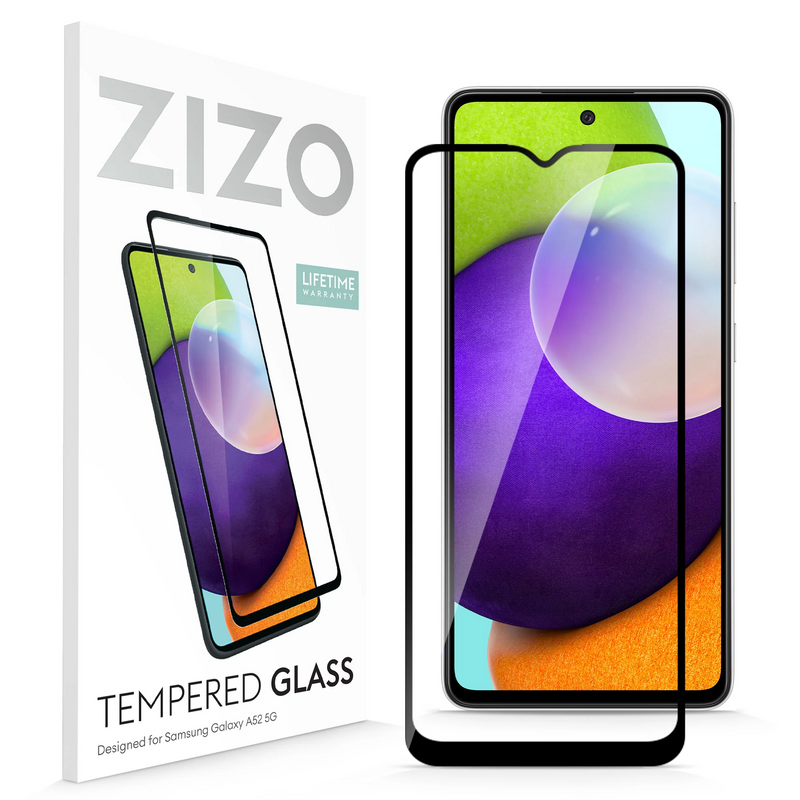 Load image into Gallery viewer, ZIZO TEMPERED GLASS Screen Protector for Galaxy A52 5G - Black
