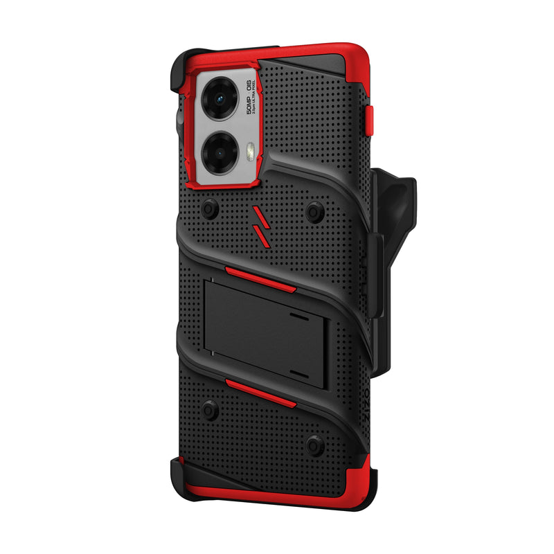 Load image into Gallery viewer, ZIZO BOLT Bundle moto edge 5G (2024) Case - Black / Red
