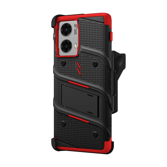 ZIZO BOLT Bundle moto edge 5G (2024) Case - Black / Red