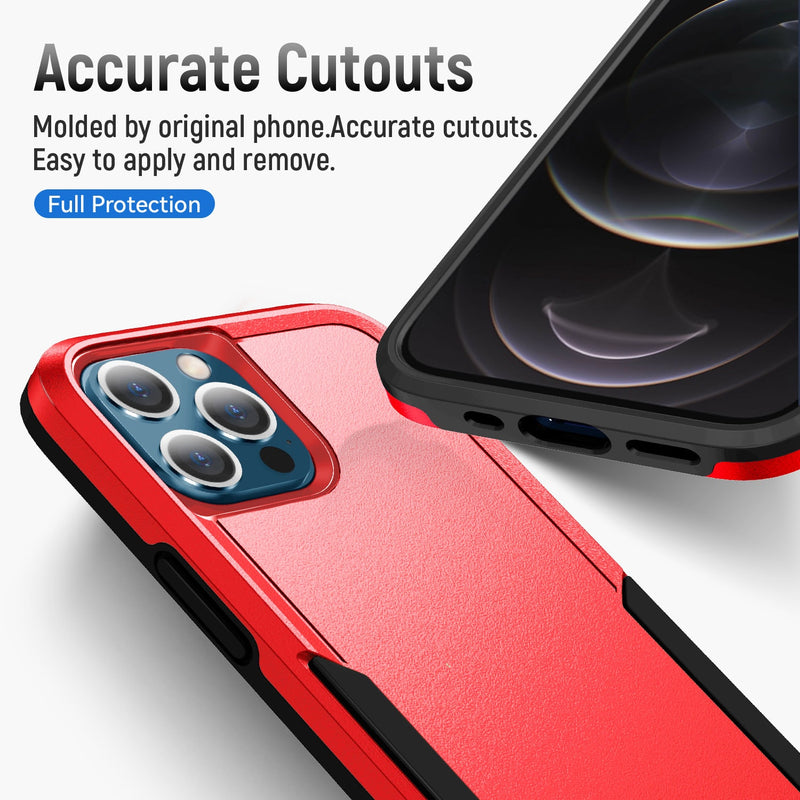 Load image into Gallery viewer, CLICK Impact Series iPhone 12 / iPhone 12 Pro Case - Red Black
