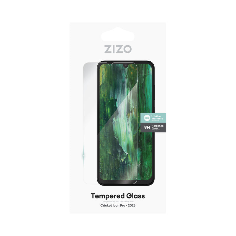 Load image into Gallery viewer, ZIZO TEMPERED GLASS Screen Protector for Cricket Icon Pro - 2026 - Clear
