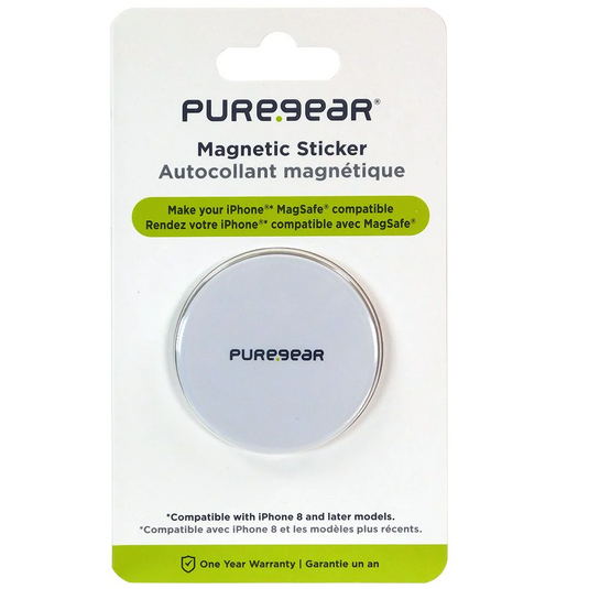 PureGear Magnetic MagSafe Sticker - White