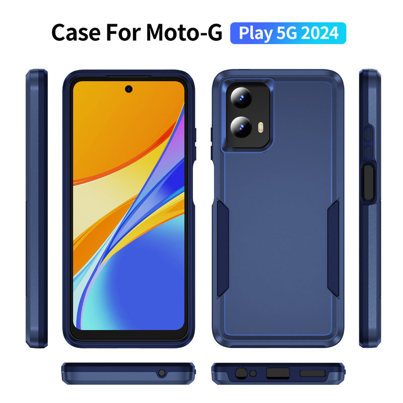 Load image into Gallery viewer, CLICK Impact Series moto g 5G (2024) Case - Blue
