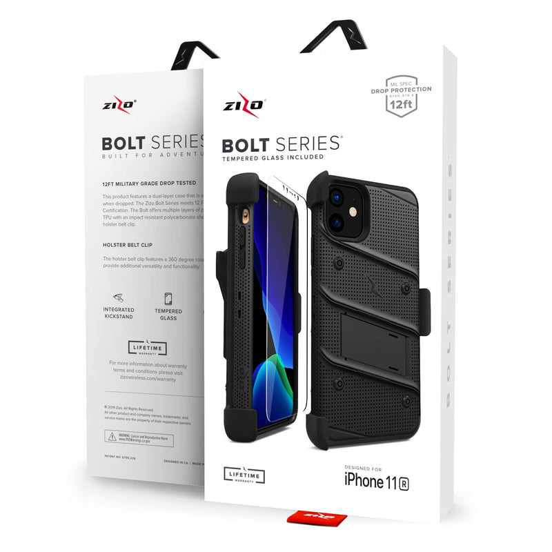 Load image into Gallery viewer, ZIZO BOLT Series iPhone 11 (2019) Case (Black/Black)
