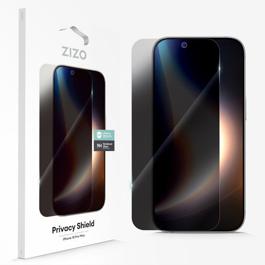 ZIZO Privacy Lightning Shield iPhone 18 Pro Max Privacy Tempered Glass Screen Protector - Privacy