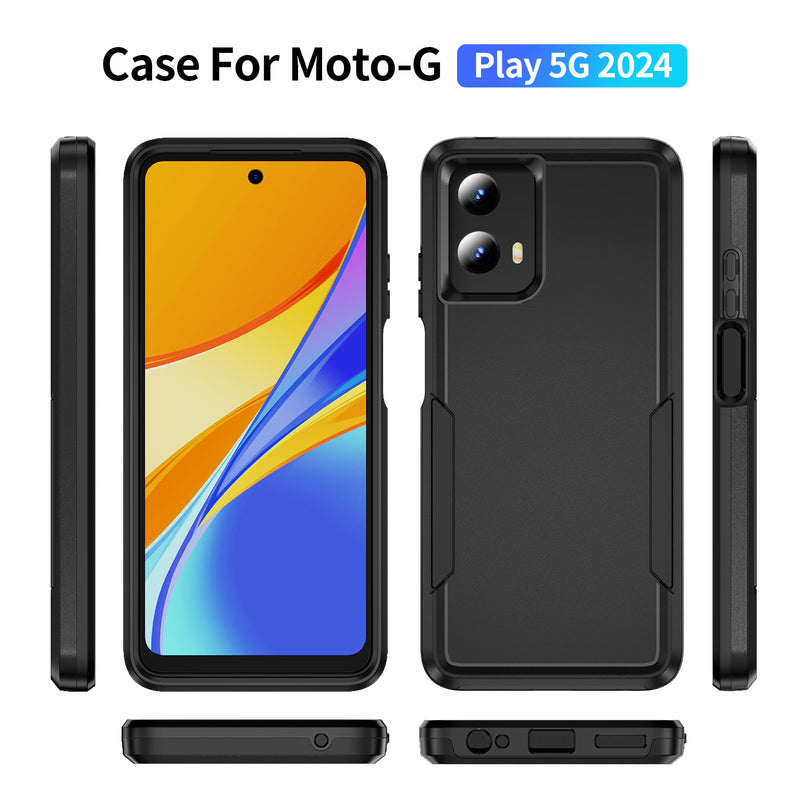 Load image into Gallery viewer, CLICK Impact Series moto g 5G (2024) Case - Black
