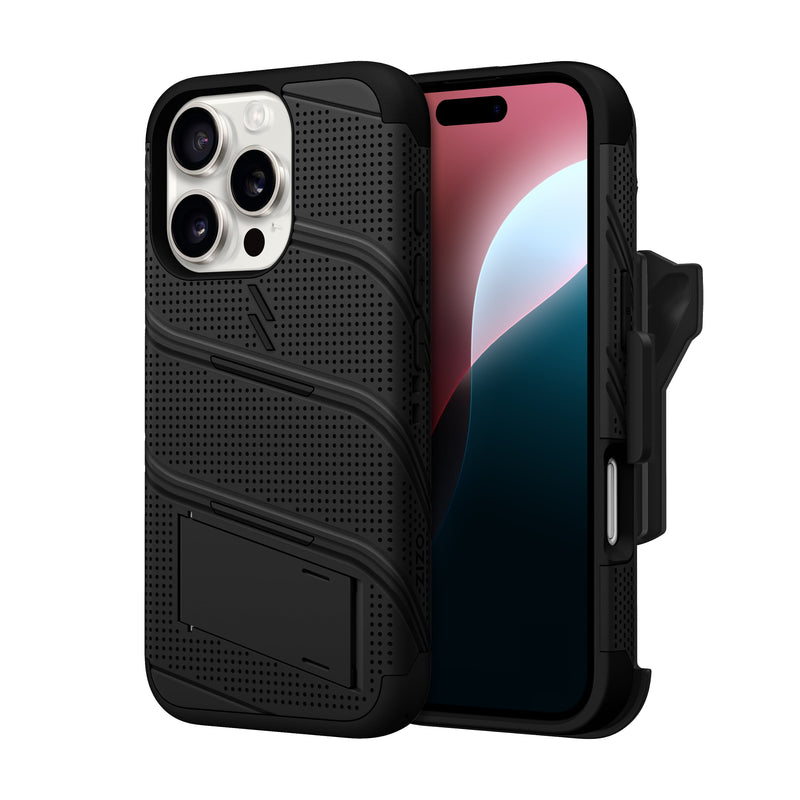 Load image into Gallery viewer, ZIZO BOLT Bundle iPhone 16 Pro Case - Black
