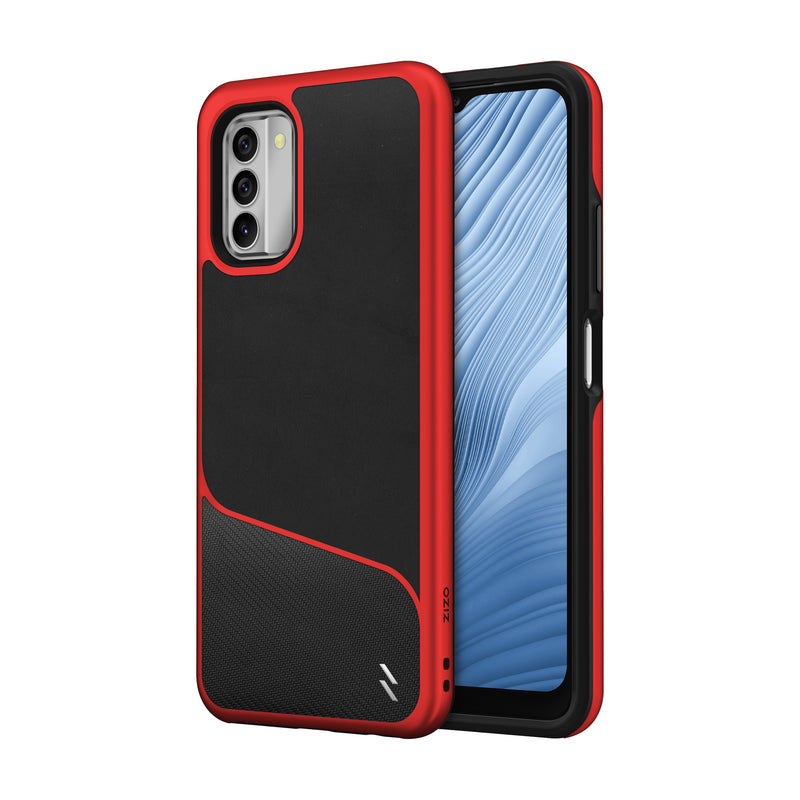 Load image into Gallery viewer, ZIZO DIVISION Series Nokia G400 5G Case - Black &amp; Red
