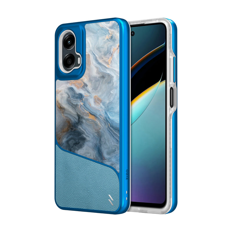 Load image into Gallery viewer, ZIZO DIVISION Series moto g 5G (2024) Case - Baby Blue Marble

