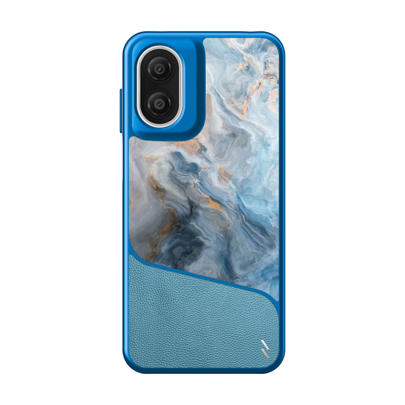 Load image into Gallery viewer, ZIZO DIVISION Series moto g Play (2024) Case - Baby Blue Marble
