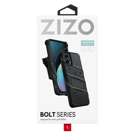 ZIZO BOLT Bundle moto g 5G (2024) Case - Black