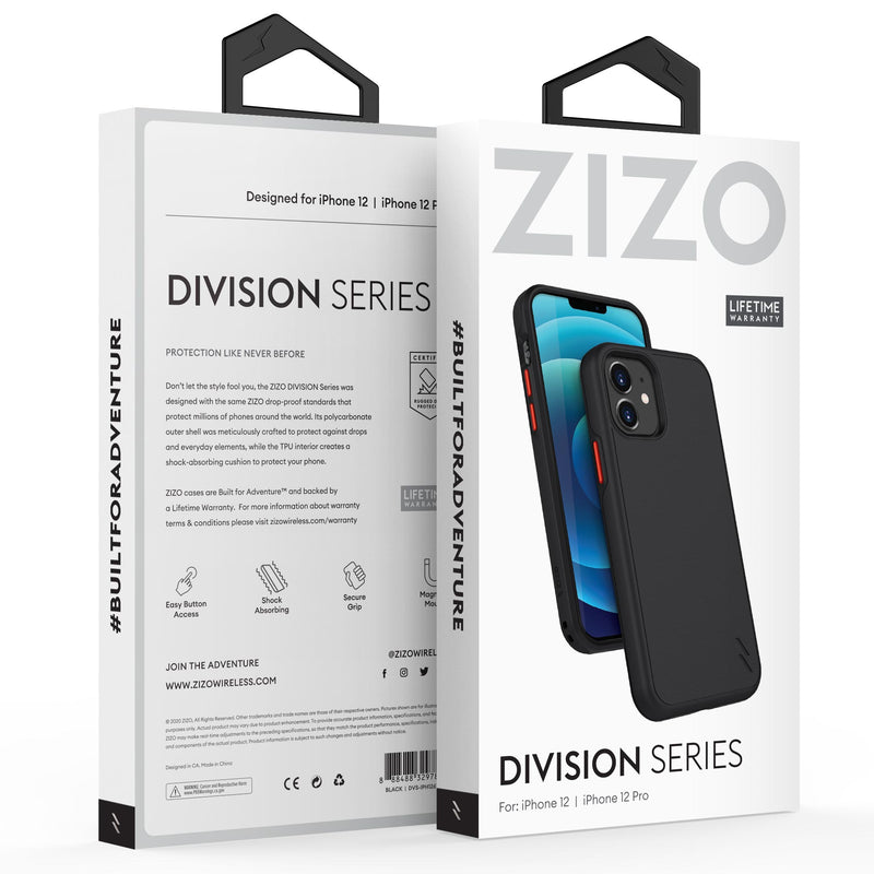 Load image into Gallery viewer, ZIZO DIVISION Series iPhone 12 / iPhone 12 Pro Case - Black
