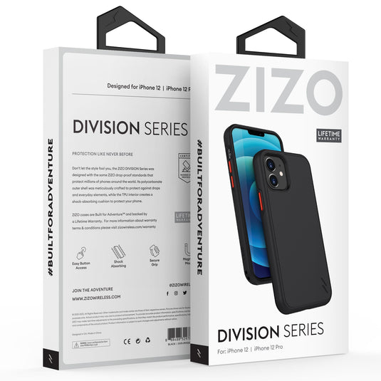ZIZO DIVISION Series iPhone 12 / iPhone 12 Pro Case - Black