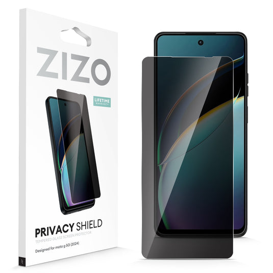 ZIZO PRIVACY Tempered Glass Screen Protector for moto g 5G (2024) - Privacy