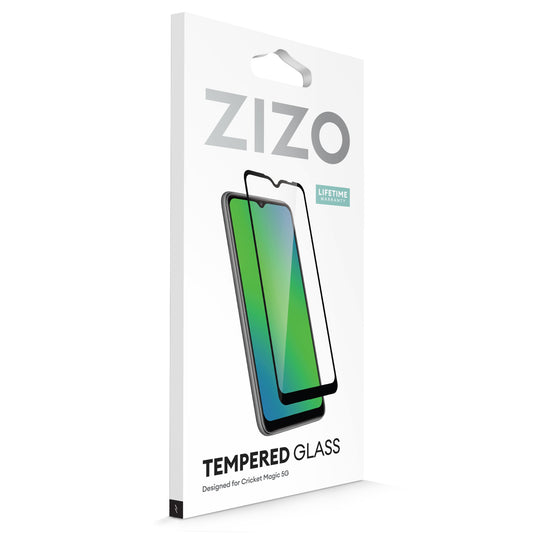 ZIZO TEMPERED GLASS Screen Protector for Cricket Magic 5G - Black