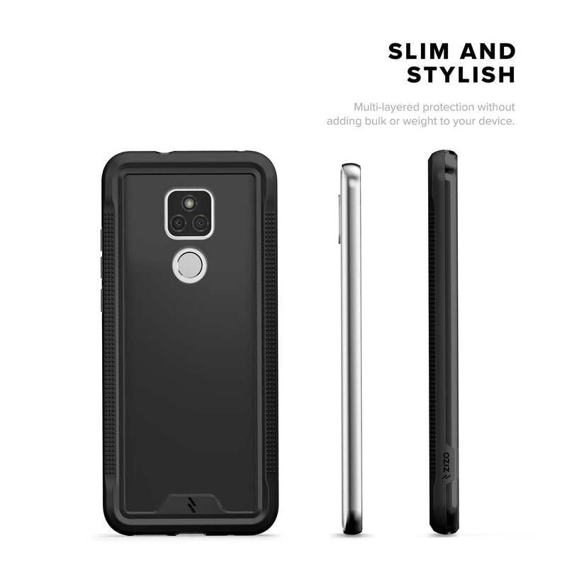 Load image into Gallery viewer, ZIZO ION Series Moto G Play (2021) Case - Black &amp; Smoke
