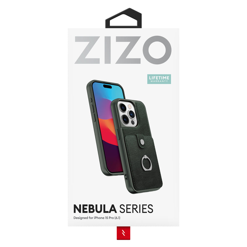 Load image into Gallery viewer, ZIZO Nebula Series iPhone 15 Pro Case - Forest Green
