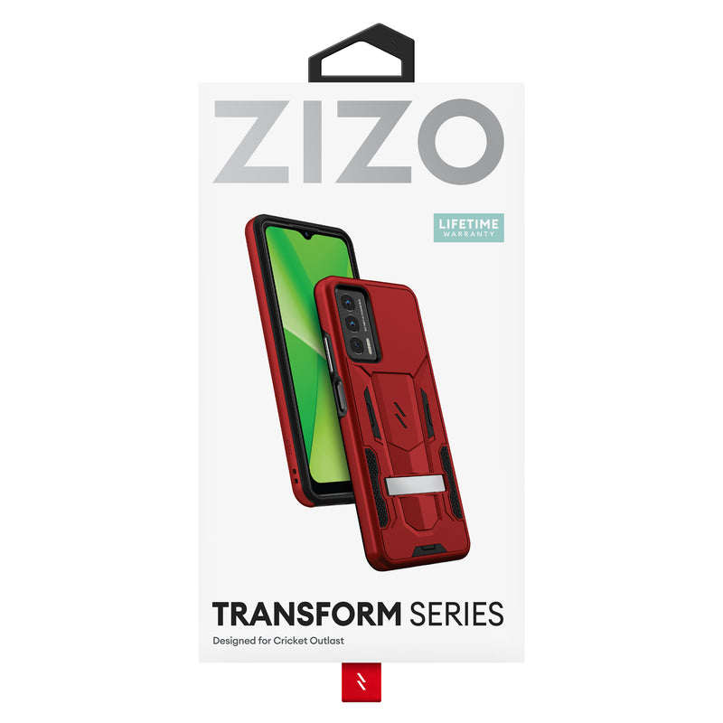 Load image into Gallery viewer, ZIZO TRANSFORM Series Cricket Outlast Case - Red
