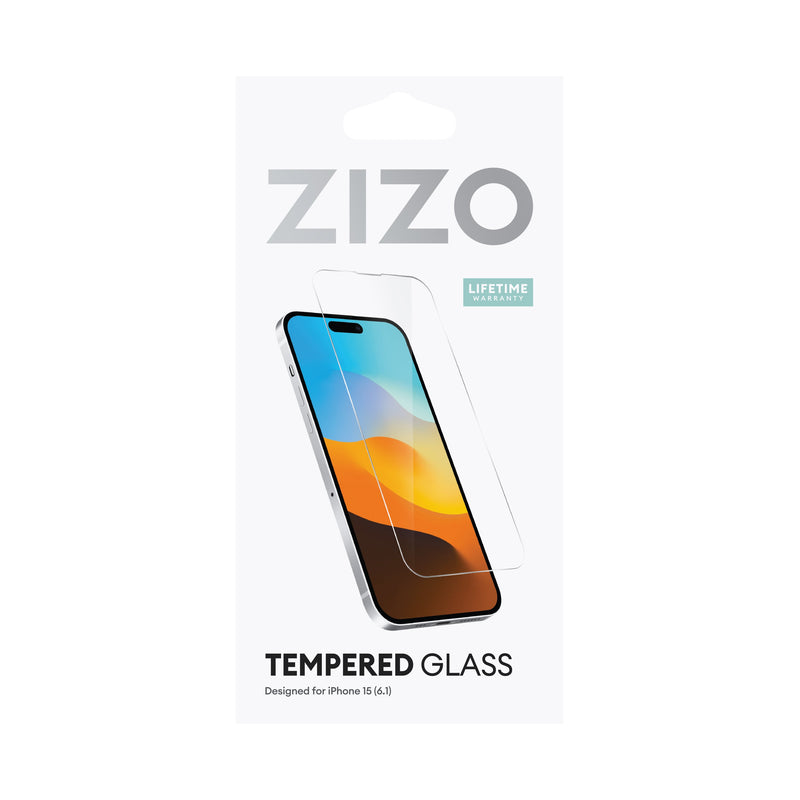 Load image into Gallery viewer, ZIZO TEMPERED GLASS Screen Protector for iPhone 15 / 15 Pro - Clear
