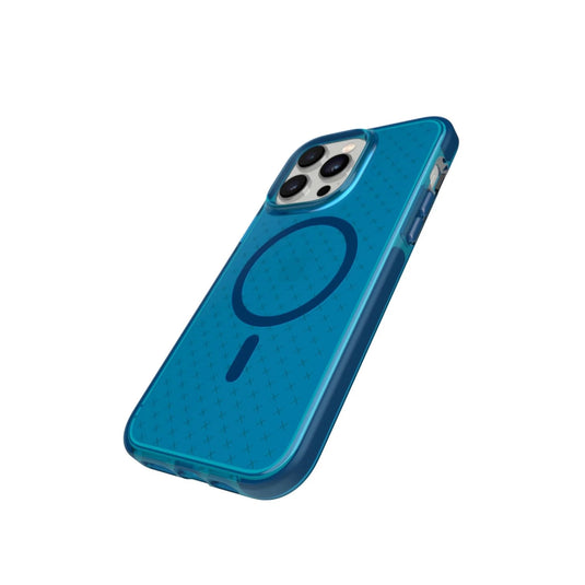 Tech21 Evo Check iPhone 14 Pro Max Case MagSafe Compatible - Classic Blue