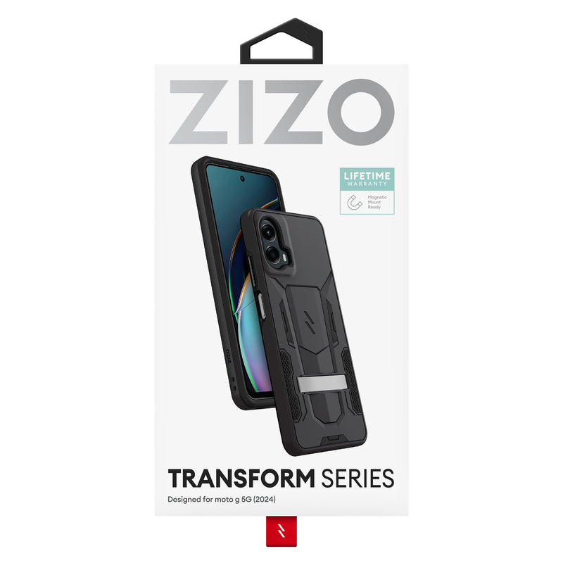 Load image into Gallery viewer, ZIZO TRANSFORM Series moto g 5G (2024) Case - Black
