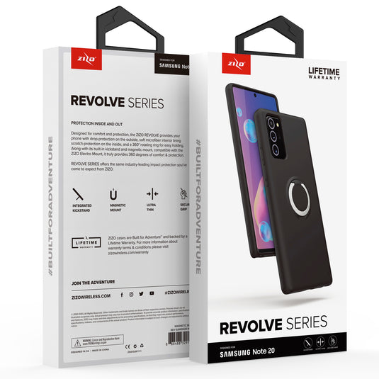 ZIZO REVOLVE Series Galaxy Note 20 Case - Magnetic Black