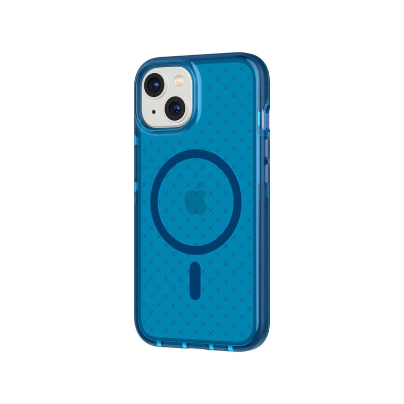Load image into Gallery viewer, Tech21 Evo Check iPhone 14 Case MagSafe Compatible - Classic Blue
