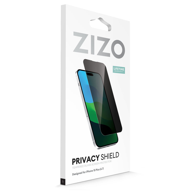 Load image into Gallery viewer, ZIZO PRIVACY Tempered Glass Screen Protector for iPhone 15 Plus - Privacy
