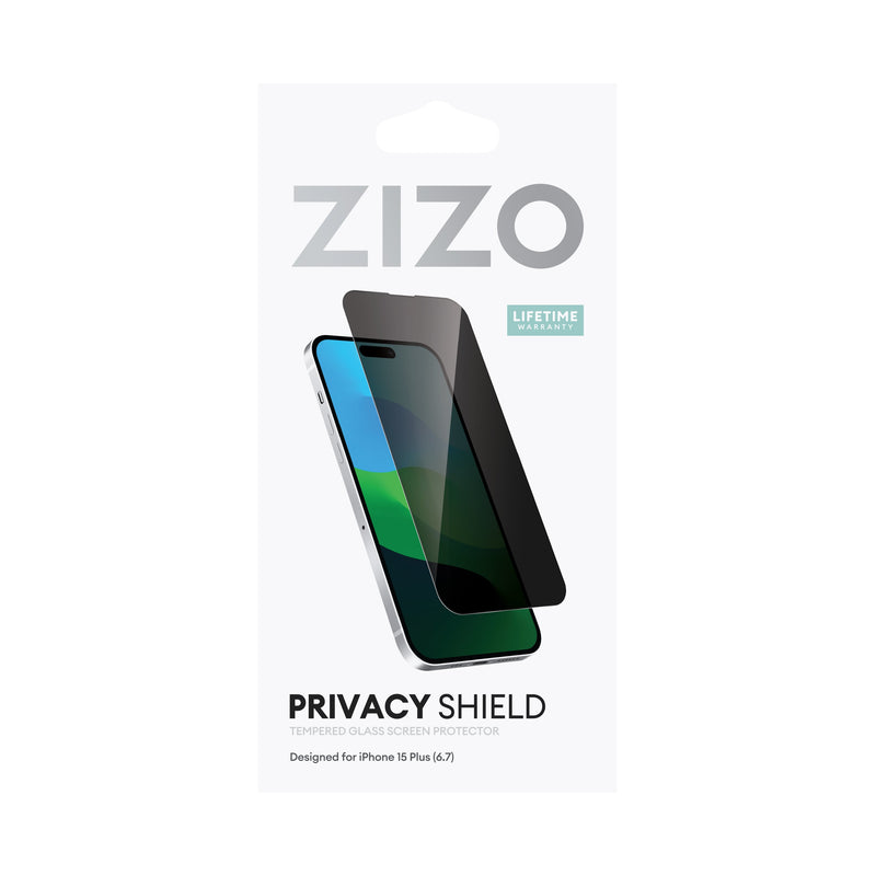Load image into Gallery viewer, ZIZO PRIVACY Tempered Glass Screen Protector for iPhone 15 Plus - Privacy

