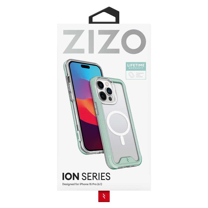 Load image into Gallery viewer, ZIZO ION Series with Magsafe iPhone 15 Pro Case - Mint
